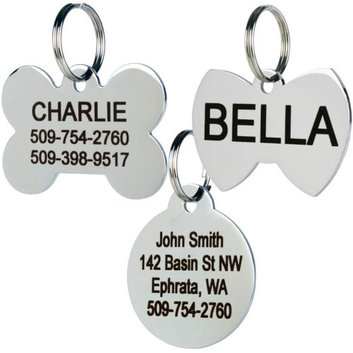 Custom Personalized Engraved Dog ID Tag