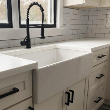 Modern Energy Saving White Farmhouse Sink - Scratch Resistant