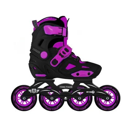 Pro Hard Boot 3 Big Wheel 110mm Junior Freestyle Skates: Outdoor Urban Roller Skates for Kids