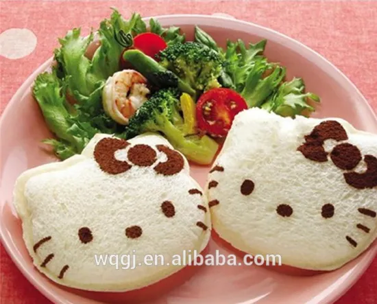 Food Grade DIY Pocket Bread Cutter Mold Plastic Cat Sandwich Cutter Baby Bread Producer