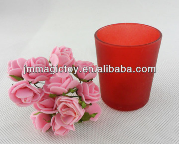 CNH03 DIY Mosaic Red Mosaic Candle Holder