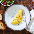 Omelete de ovo mexido suave (liso)