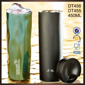 2016 Best selling custom stainless steel cold drink coffee tumbler/auto tumbler
