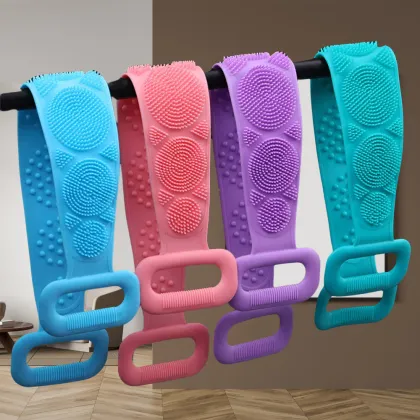 Silicone Body Scrubber Bath Brush: Exfoliating Shower & Back Massage