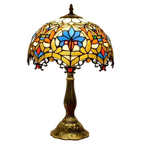 Lampe de table classique en verre LEDER