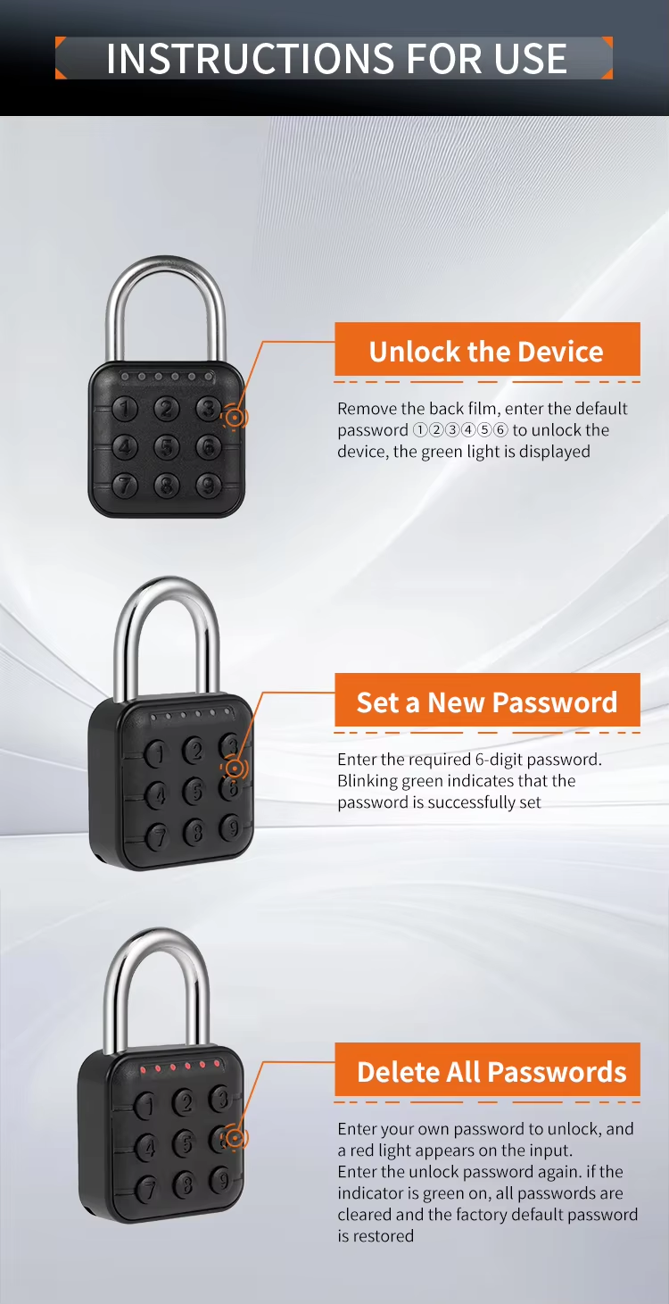 5 Battery-powered padlock