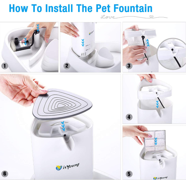 Ultra Quiet Automatic Pet Water Fountain