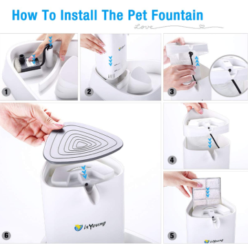 Fuente de agua de mascotas automática ultra tranquilo