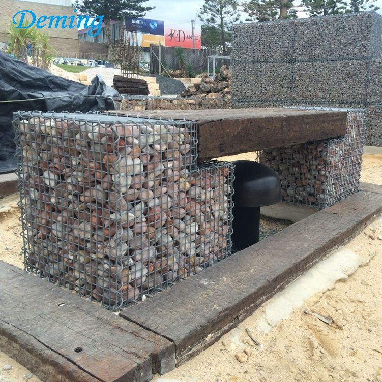 Rust Proof Retaining Zinc Coated Stone Gabion Box