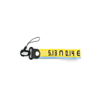 Lanyard promosi dengan pola logo untuk kunci