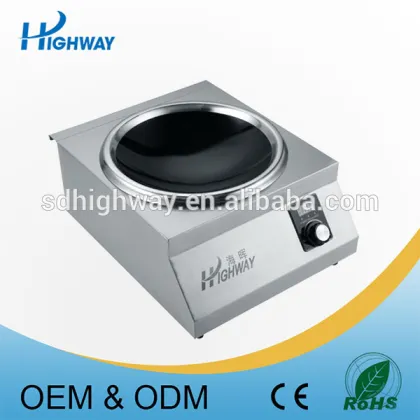 3500W slide control commercial induction cooktop with Infineon IGBT and half-bridge