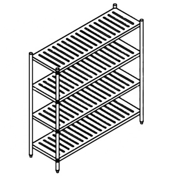4-Tier Stainless Steel 304 Kitchen Display Shelving for Room Storage