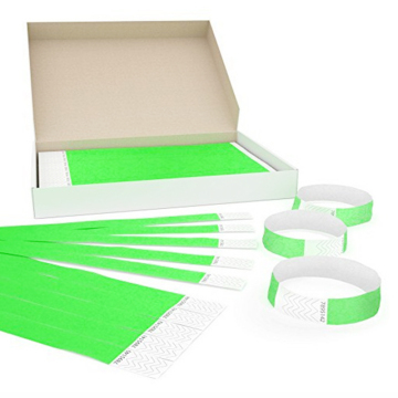 Disposable rfid colored paper id wristbands for events