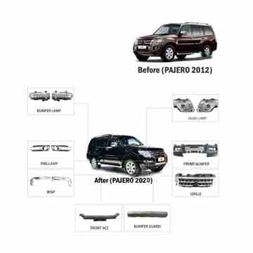 Pajero 2012 Actualización 2020 Body Kit para accesorios 4x4