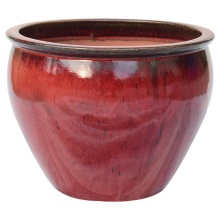 Glazed Ceramic Flower Pot Modern Pots Vineyarda Pot