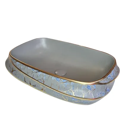 Ceramic Wash Art Basin White European Style Carved Hand Wash Basin