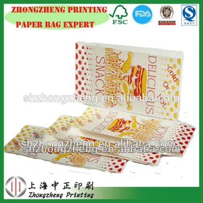 60g laminated paper Apple Pie,Pineapple Pie paper bag for food