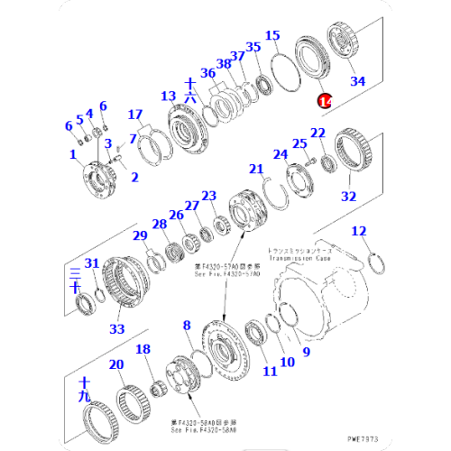 Loader WA700-3 Piston 428-15-12781