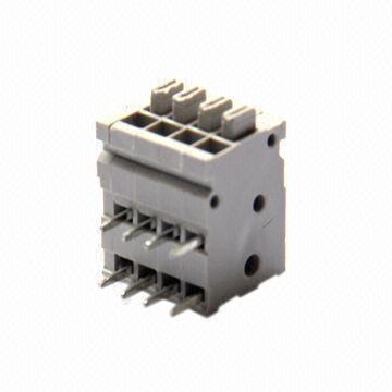 Screwless Terminal Block with 2.54mm Pitch and 150V Rated Voltage