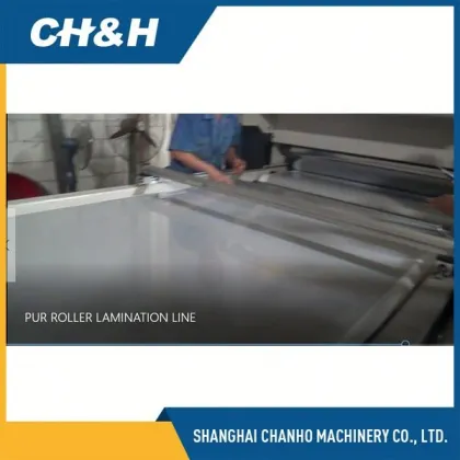 Plywood PUR laminating machine