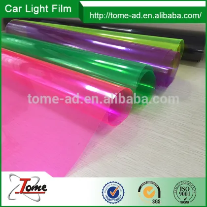Car light film/car lamp vinly film/self adhesive car head light film