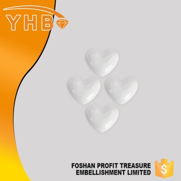 YHB best quality cheap cestern Heart shape ceramic delta sigma theta rhinestone transfers for hair clip