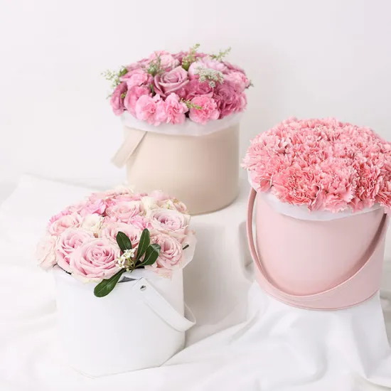 Custom Designs Round Cardboard Rose Flower Gift Box