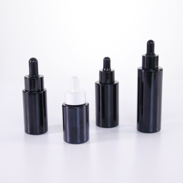 Wholesale black glass dropper bottle for serum