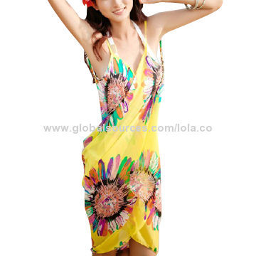 Women's Beach Towels Made of Chiffon Various Colors are Available, OEM Orders are WelcomeNew
