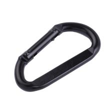 Black Color Dee Shape Strong Carabiner with Screw Lock