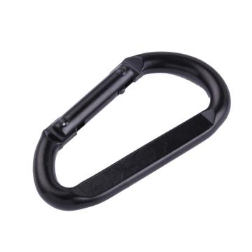 블랙 컬러 Dee 모양 강한 Carabiner 나사 잠금