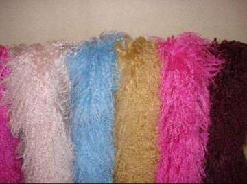 Winter Hood Mongolian Neckerchief Lamb Fur For Scarf