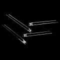 Gelbe 2 × 3 × 4 mm rechteckige Durchgangsloch-LED-Klarlinse