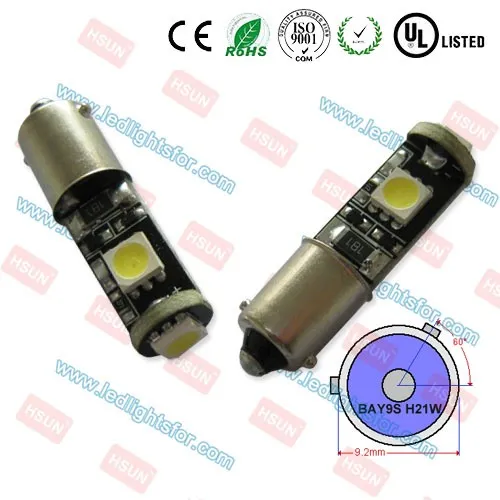 H21W CAR LED LAMP,CANBUS SMD LED LIGHT,BAY9S LED