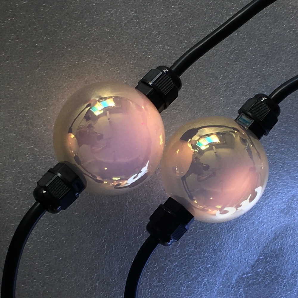 360 מעלות צבעוני RGB Pixel Ball String Light