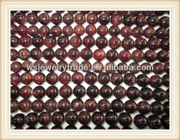 Round Garnet Beads Strands Wholesale