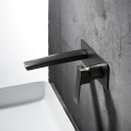 Brushed Nickel Brass Bathroom Faucet Wall