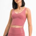 Femmes Crop Tank Camisole Soutien-Gorge Sport