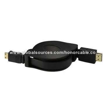 Retractable HDMI-Mini HDMI Cable, 4k*2160 P Resolution, Flat Cable