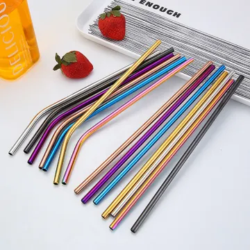 304 Stainless Steel Drinking Straw with Cleaning Brush