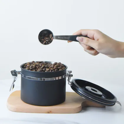 Matt Blue Stainless Steel Coffee Canister
