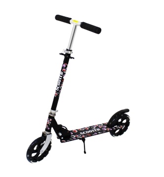 Black Tow 200mm Pu Wheel Foot Scooters Children