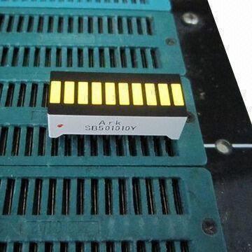 LED 10-segment Lightbar in Orange, Used for Instrument Panels