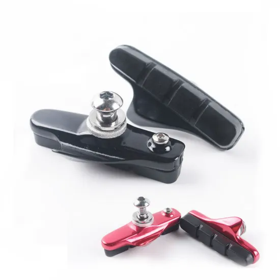 MUQZI 1 Pair V Brake Pads Aluminum Alloy Rubber C Clamp Brake Shoes Road Bike Type C Clamp Brake Pads Bicycle Accessories
