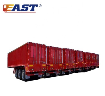 EAST 3 Axle Hydraulic Tipper Crawler Trailer with Belt for Bulk Tipping, 100 Ton