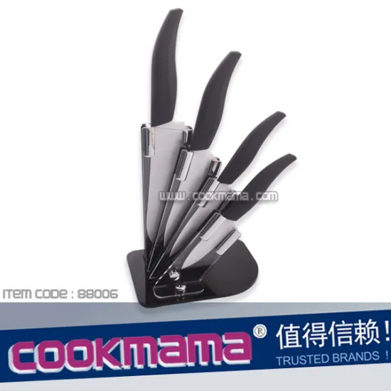 4pcs Ceramic Knife set in Acrylic Stand/Block