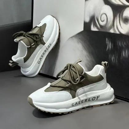 2025 New Breathable Men's Sports Shoes - Thick Soled Casual Shoes Wholesale