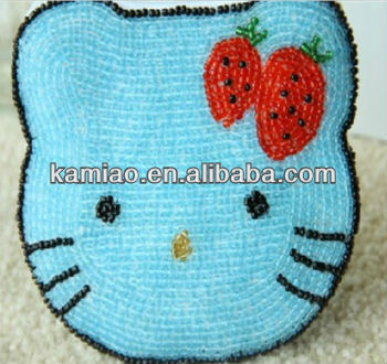 handmade pruse changing bags kitty beads making bags