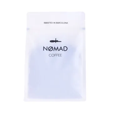 Compostable Eco Friendly Flat Bottom Coffee Pouch with Zipper