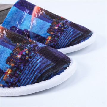 view pattern hotel slippers